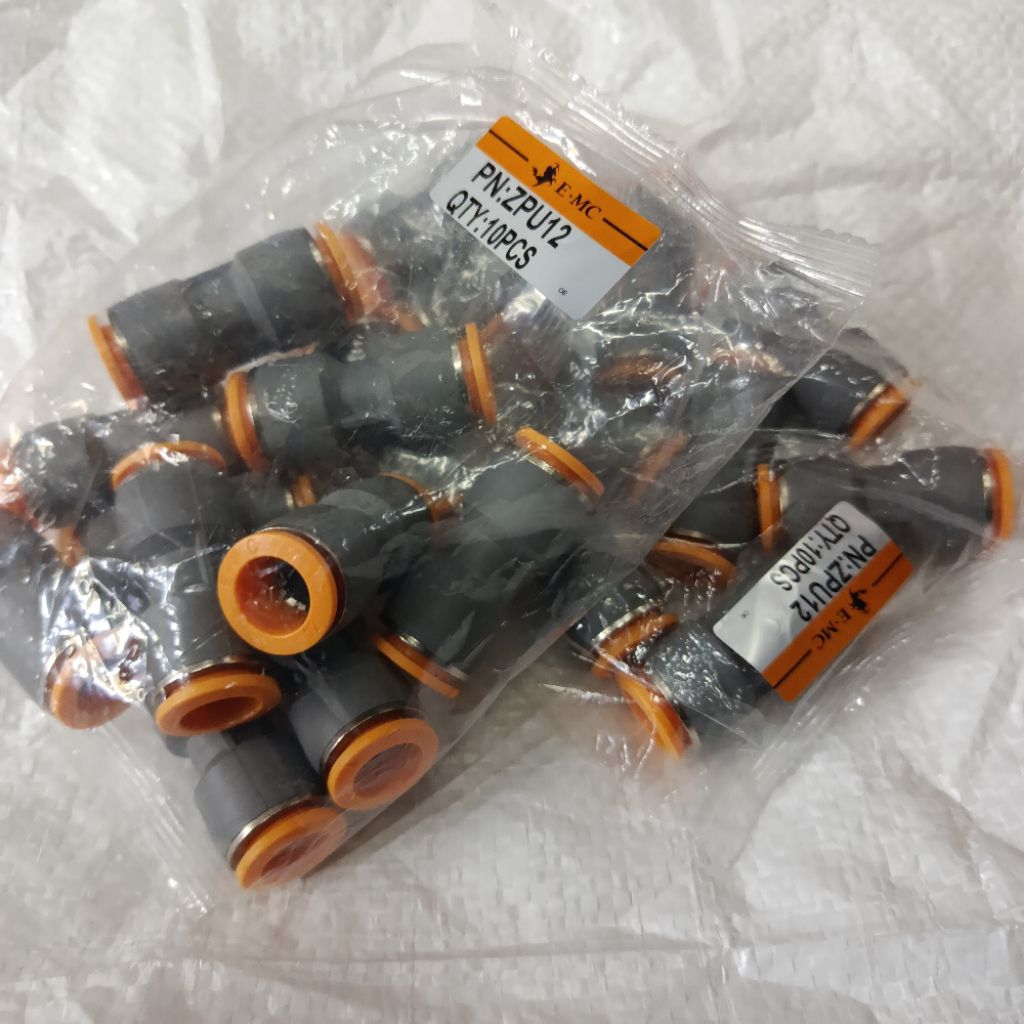 Fitting pneumatik Sambungan selang pu angin lurus