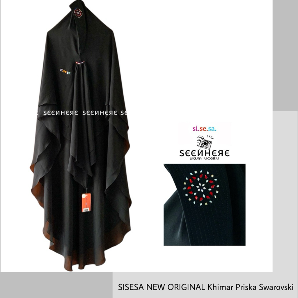 [SEENHERE] SISESA NEW ORIGINAL Khimar Priska Swarovski