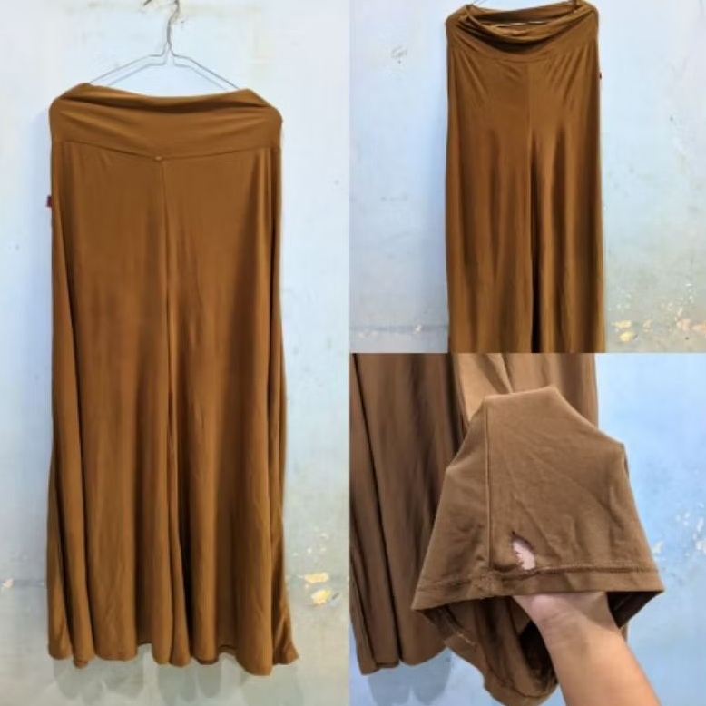 Celana Kulot Coklat Tua Bigsize