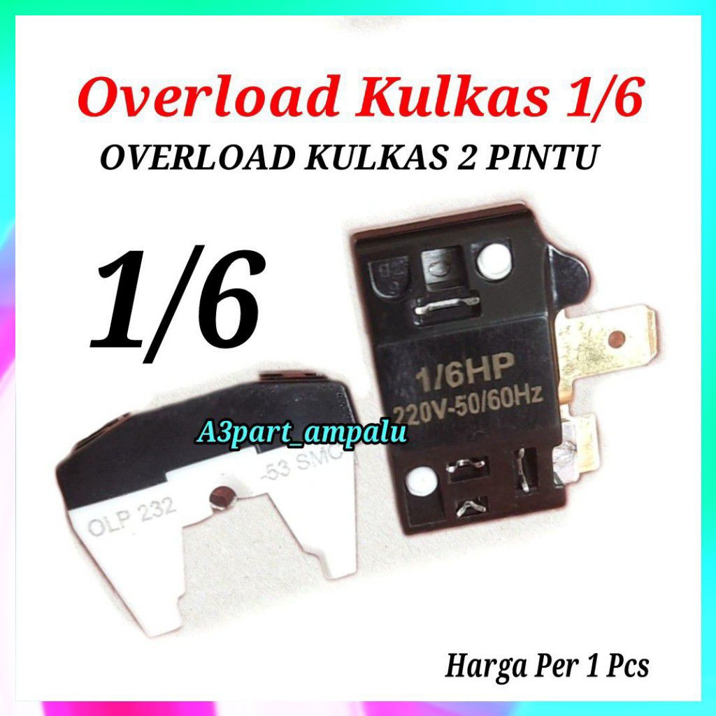 Overload Kulkas Kulkas 2 Pintu 1/6 Universal
