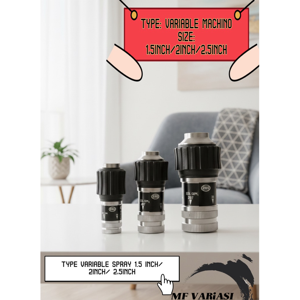 VARIABEL NOZZLE SPRAY / PEMADAM KEBAKARAN/ UKURAN 1.5 INCH / 2 INCH / 2.5 INCH. VARIABLE NOZZLE / SP
