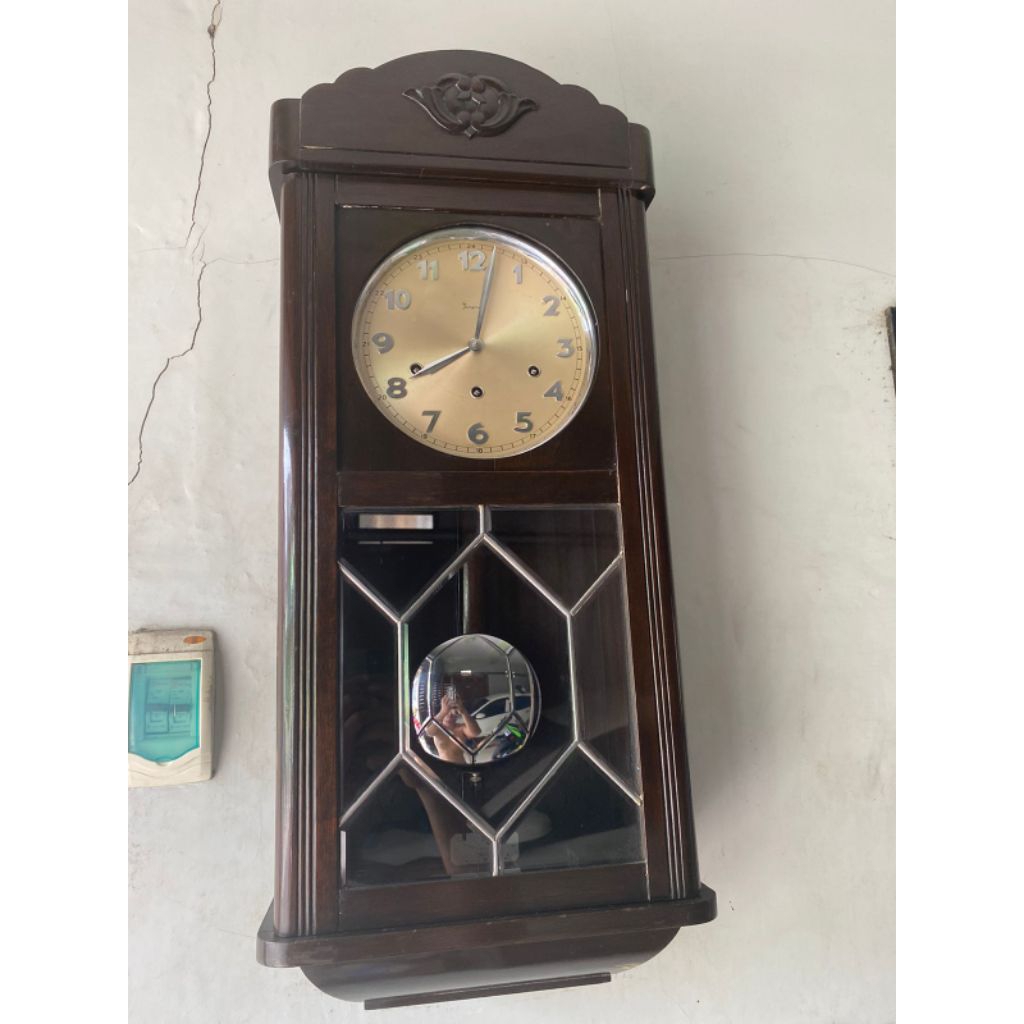 Jam antik kuno Junghans senar 8 W64 germany mewah