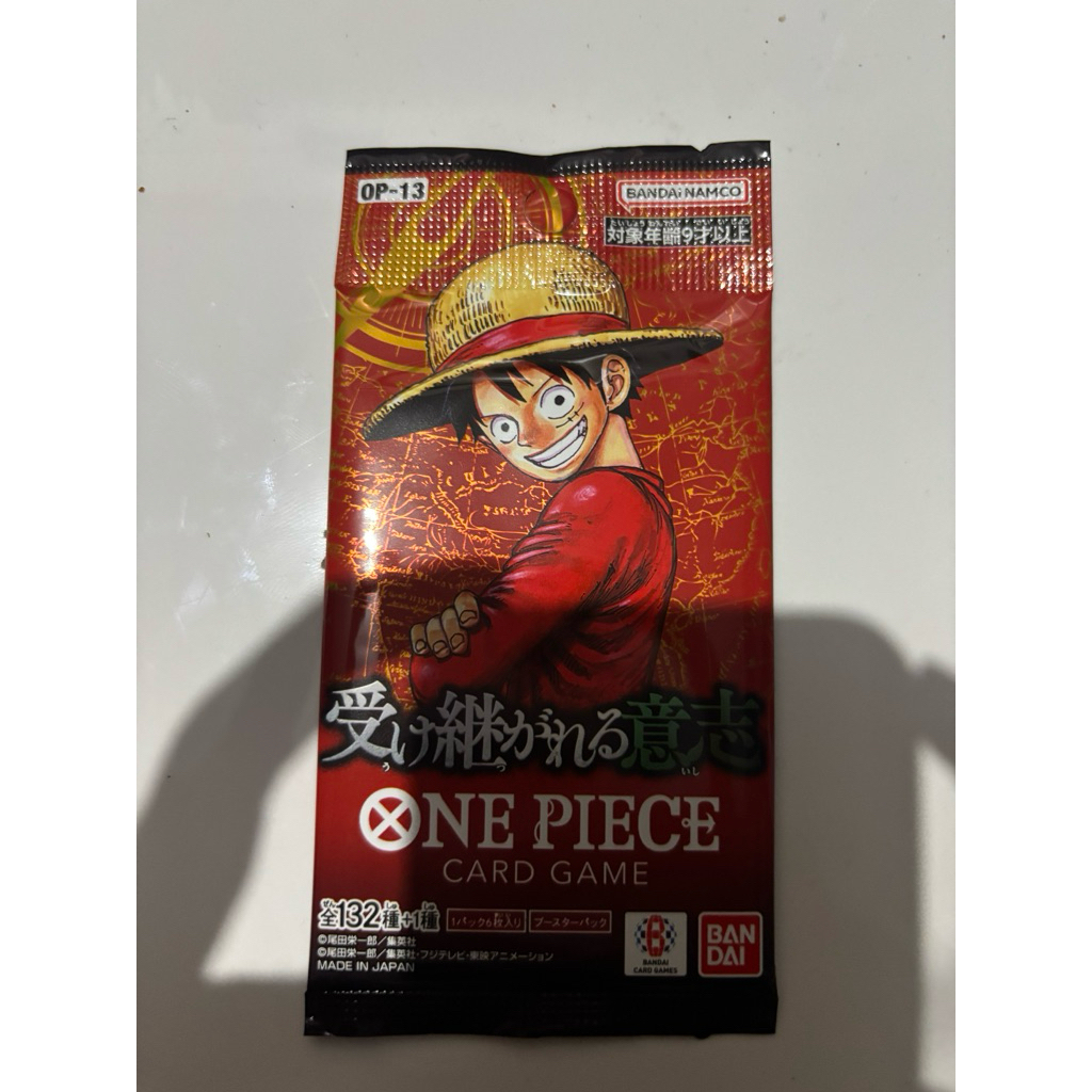 One piece op13 carrying card game