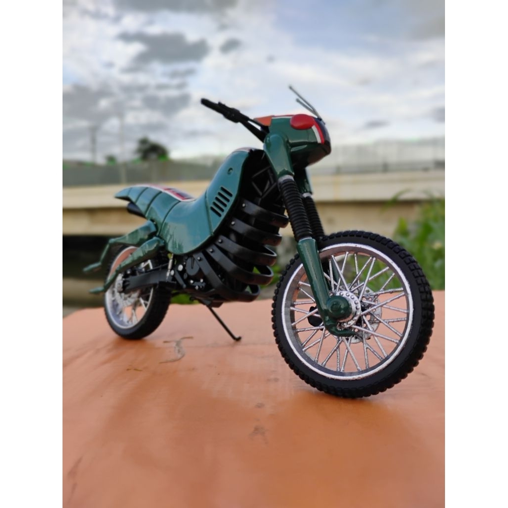 SHODO SKALA 1:18 Diecast miniatur motor Kamen Rider Ksatria Baja Hitam, Battle Hopper, Road Sector, 