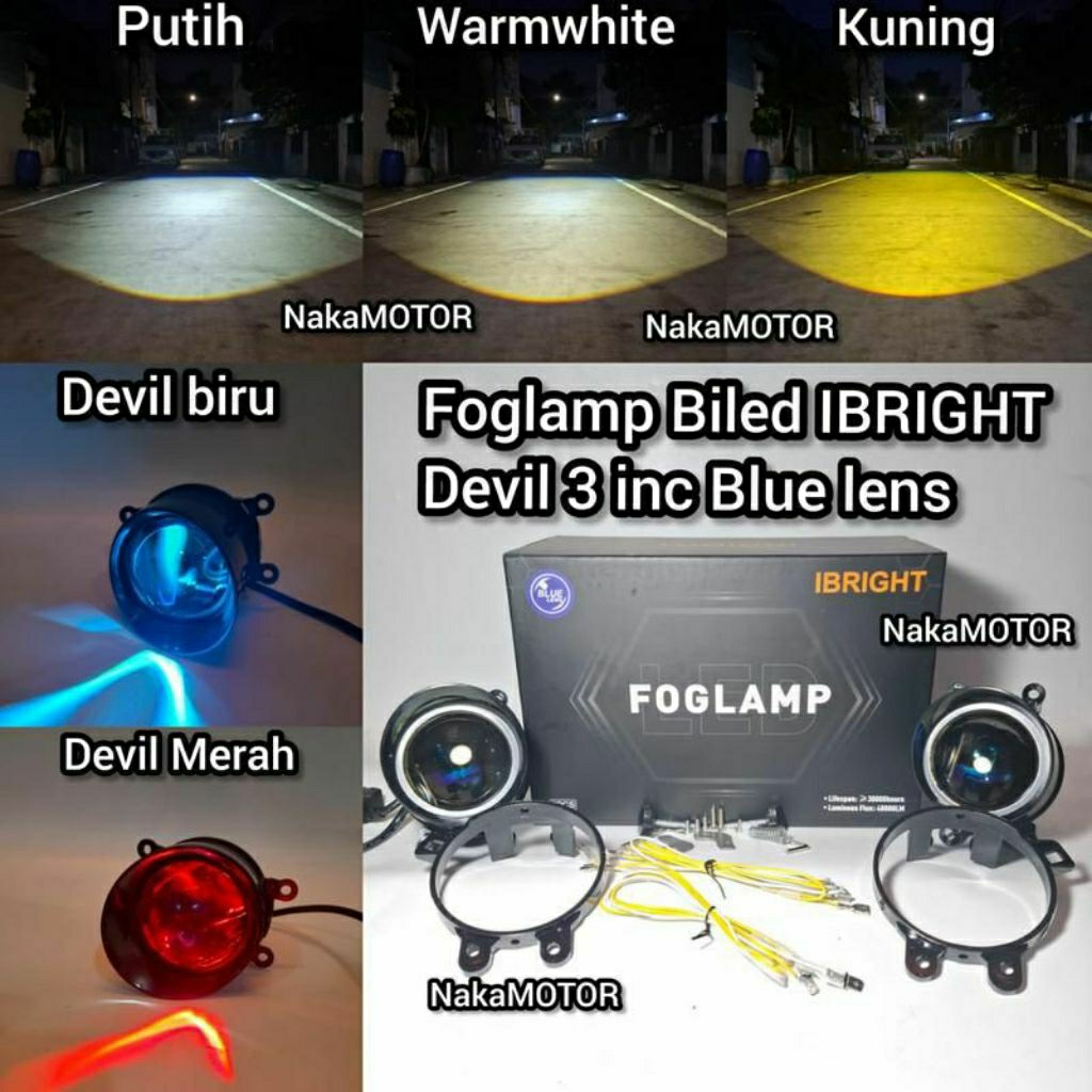 biled foglamp 3 warna C990