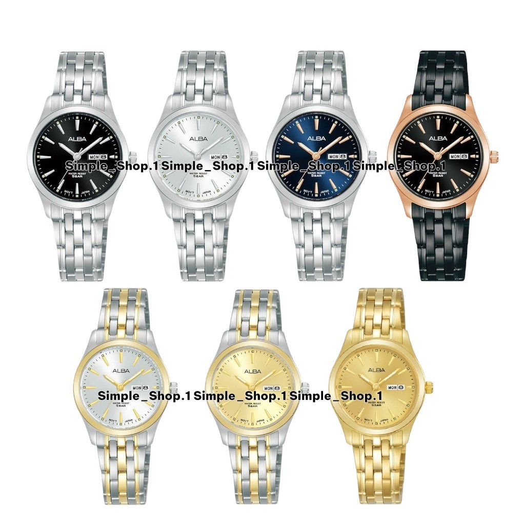 Original 100% Jam Tangan Wanita Alba Tanggal Hari Garansi Resmi 1 Tahun AN8072X1 / AN8072 /AN8073X1 