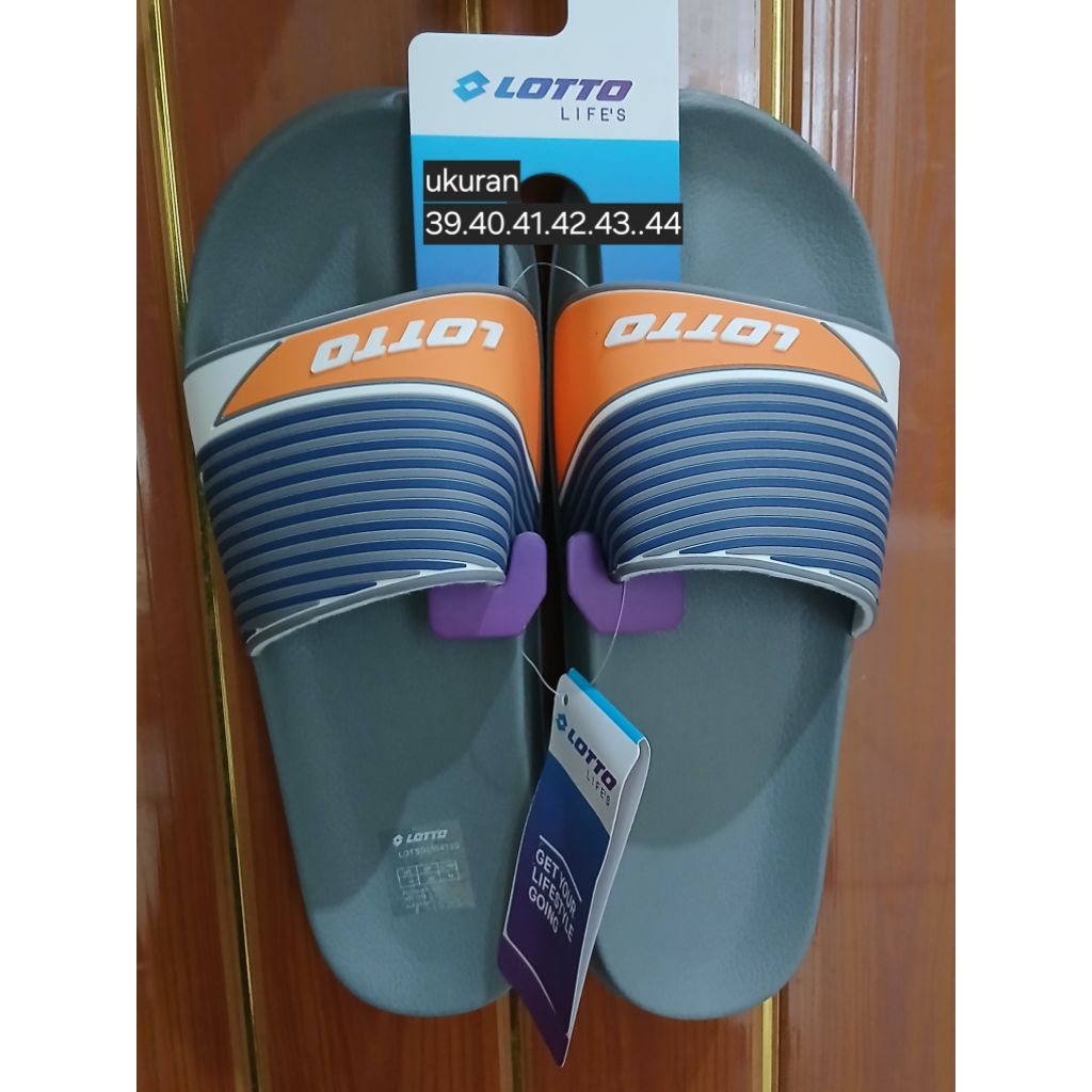 sandal slop pria lotto original asli sandal lotto cowok