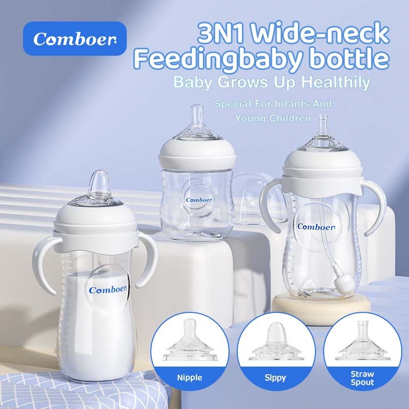 Comboer  untuk newborn botol susu Botol Susu PP Botol Susu Bayi 3in1 anti-kolik dot botol avent Cup 