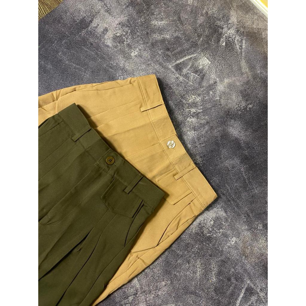 Groovy Fashion Obral Oro Pants Celana Kulot Higwaist Knit  nyaman Loose Pants Trouser Celana Anti Ku