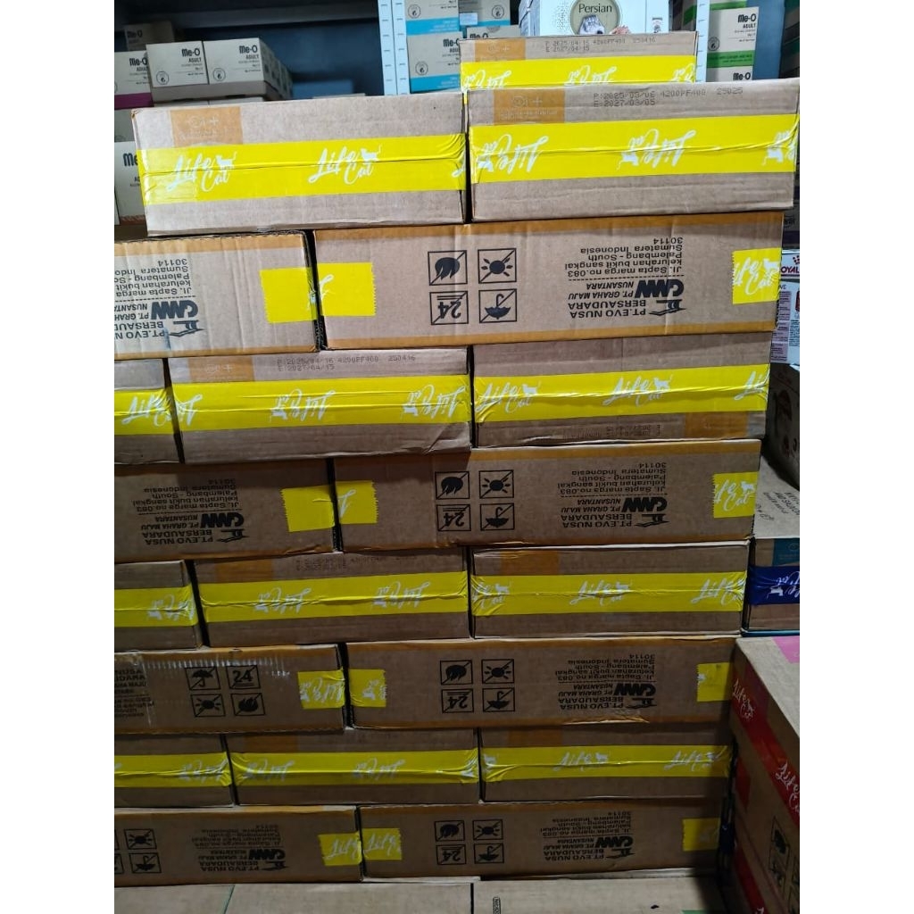 life cat kaleng 400gr box grosir isi 24 pcs