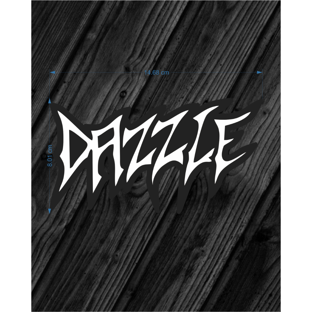 DAZZLE STIKER BAND HARDCORE DAZZLE