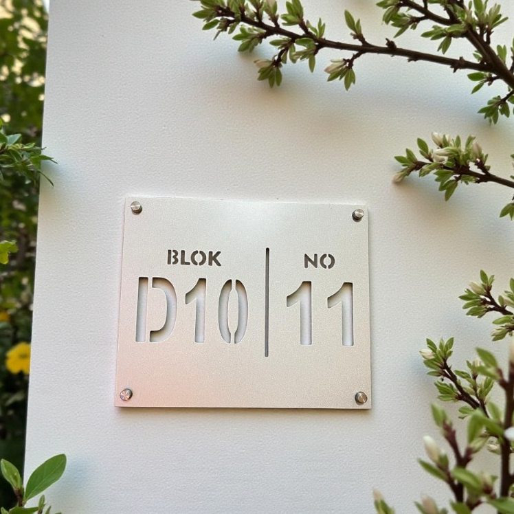 Nomor rumah plat nomor rumah minimalis Aluminium composite panel