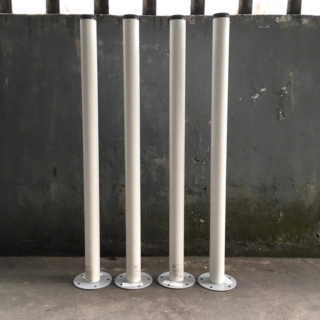 Kaki Meja Besi IKEA Bulat Putih Minimalis 70 72 cm Pekanbaru