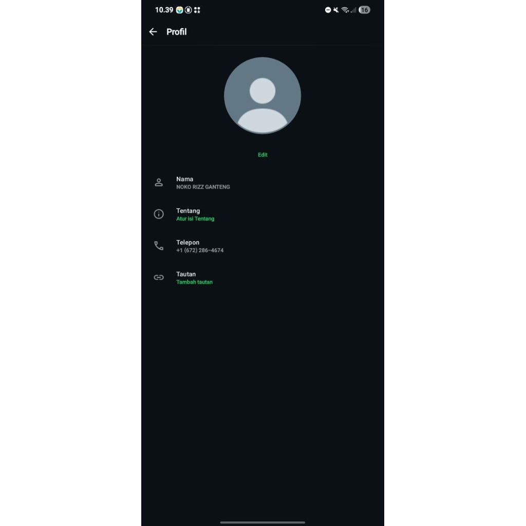NOMOR KOSONG WA LUAR NEGERI KANADA