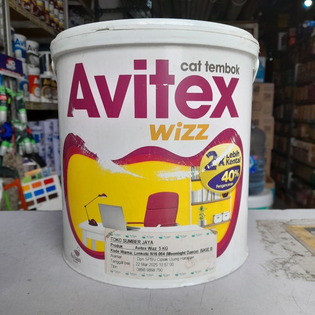 Cat Tembok Avitex Wizz 5 Kg Abu Abu