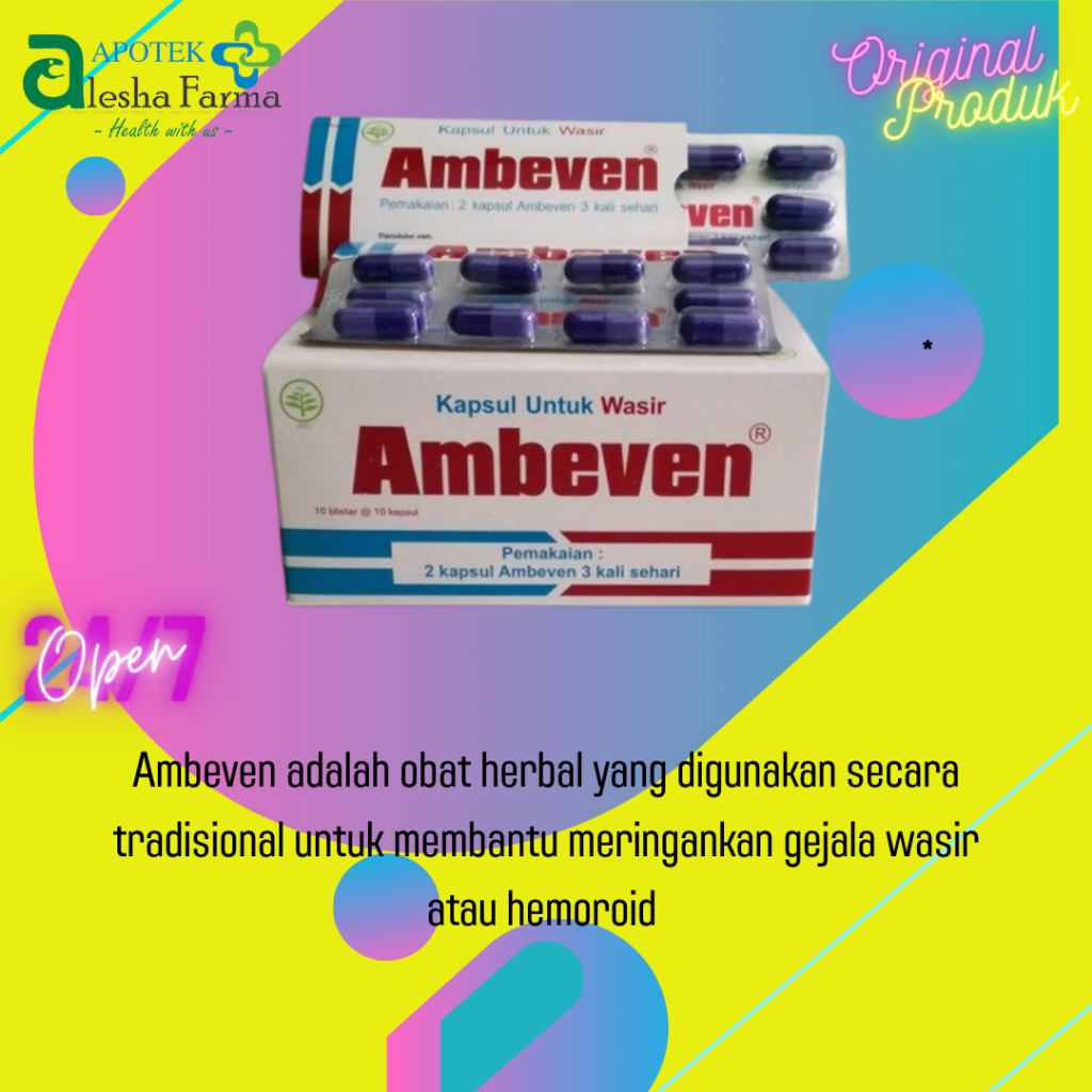 Ambeven Blister 10 Kapsul | Obat Wasir