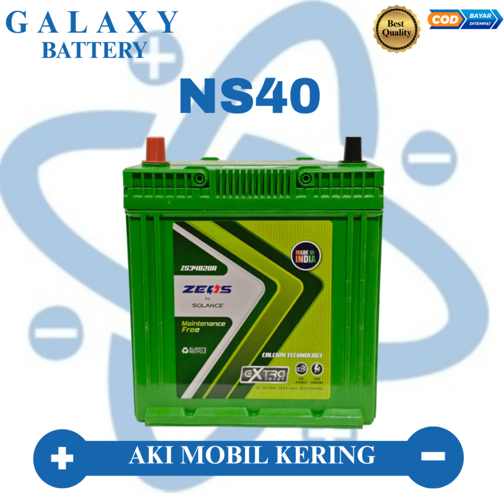 Aki Hyundai Atoz + Mazda 3 + Mitsubishi T120SS (old) NS40 Zeus MF Aki Kering