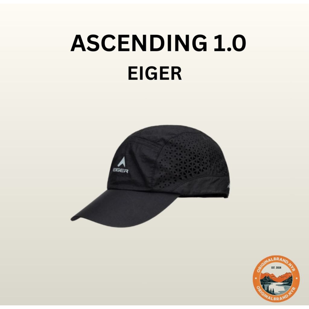TOPI EIGER RUNNING ASCENDING CAP BLACK