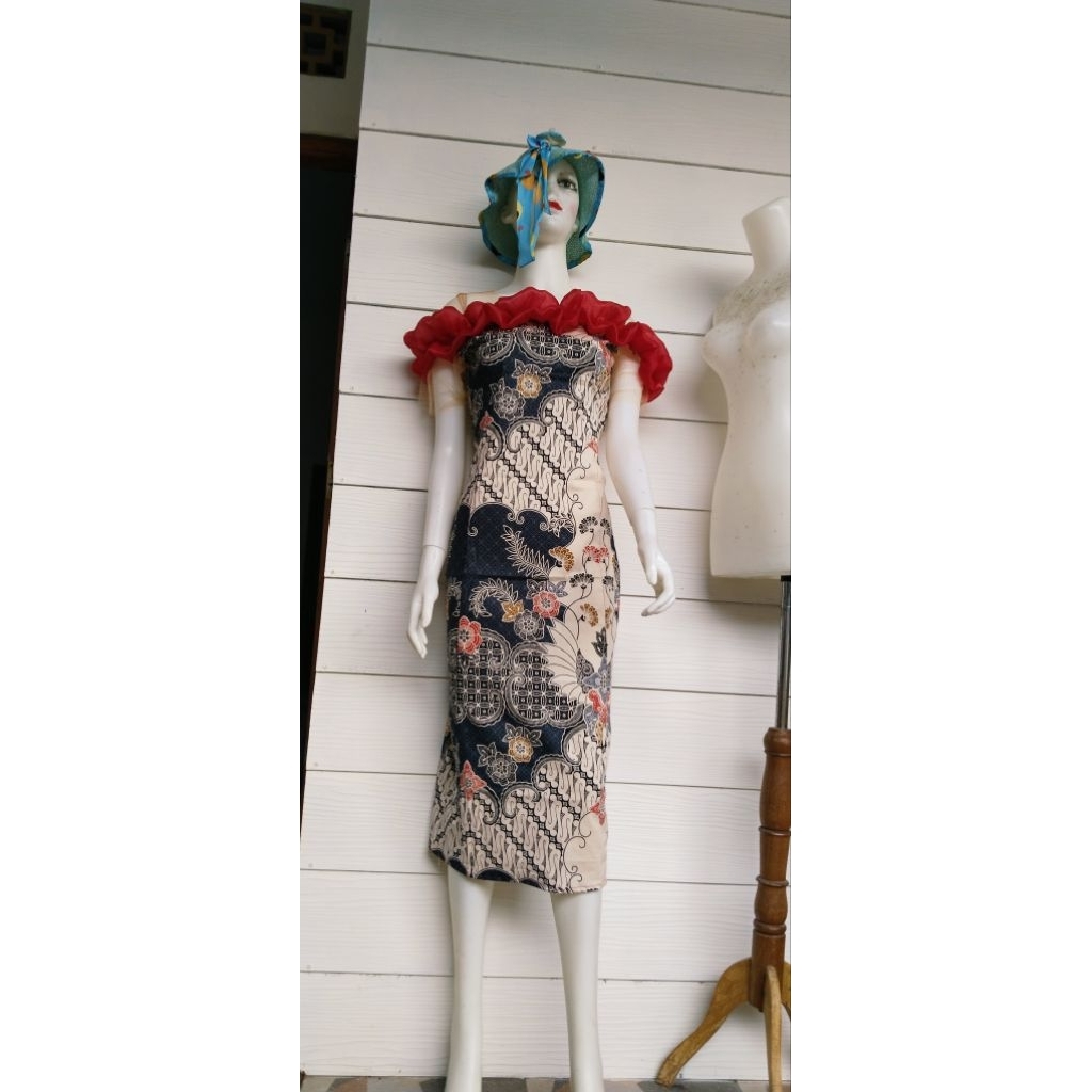 dres pesta, dres natal, gaun batik street, gaun hitz, dres modern