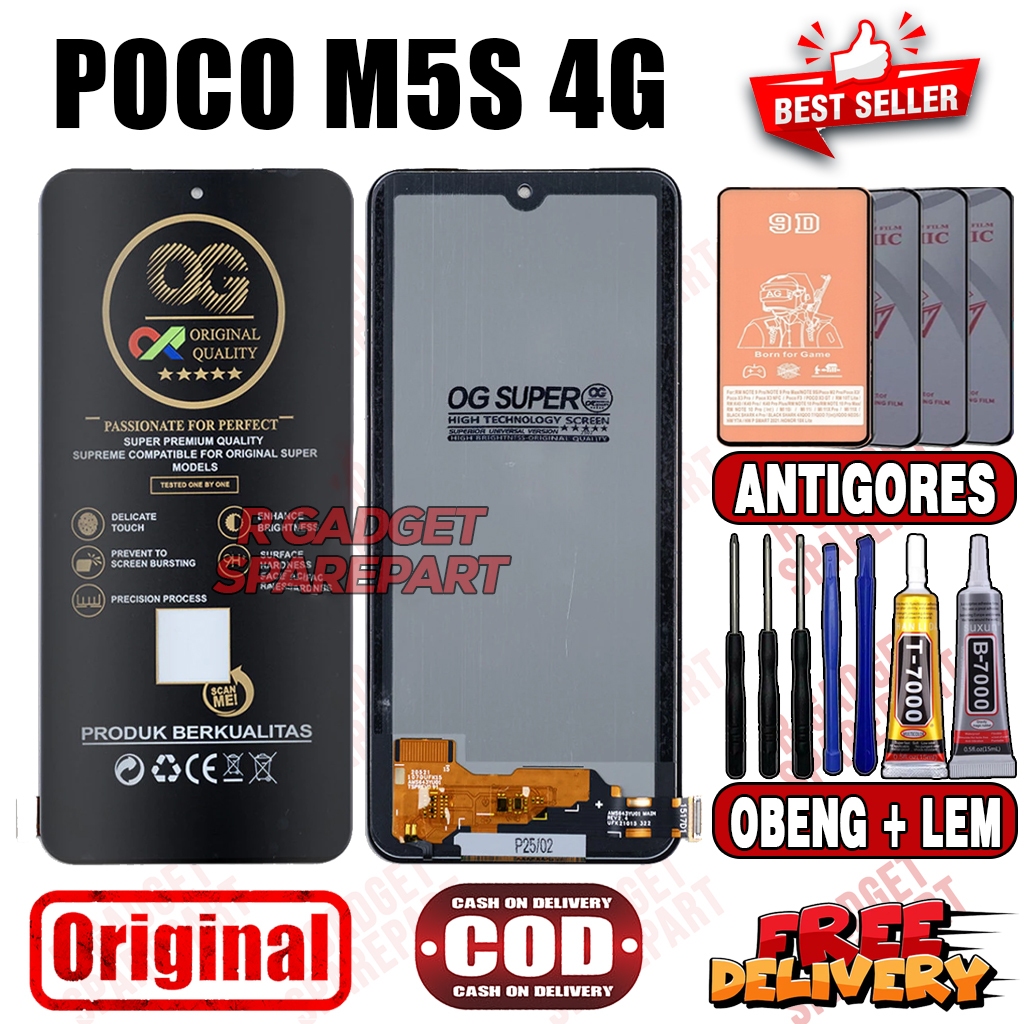 Lcd Touchscreen POCO M5S 4G / POCOPHONE M5S 4G Original OG SUPER Fullset