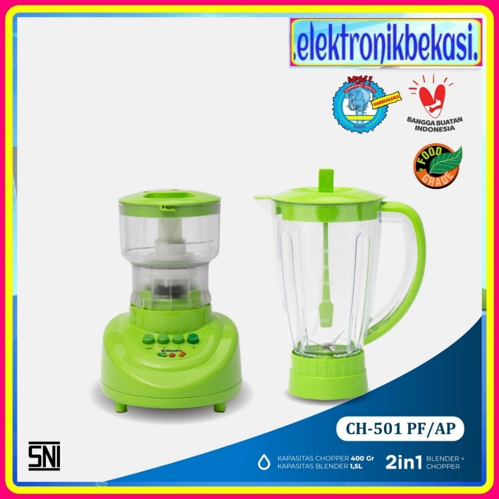 CHOPPER BLENDER MIYAKO CH 501 0F AP / BLENDER MIYAKO 1.2 LITER CH 501 PF-AP / MIYAKO CH501PF-AP