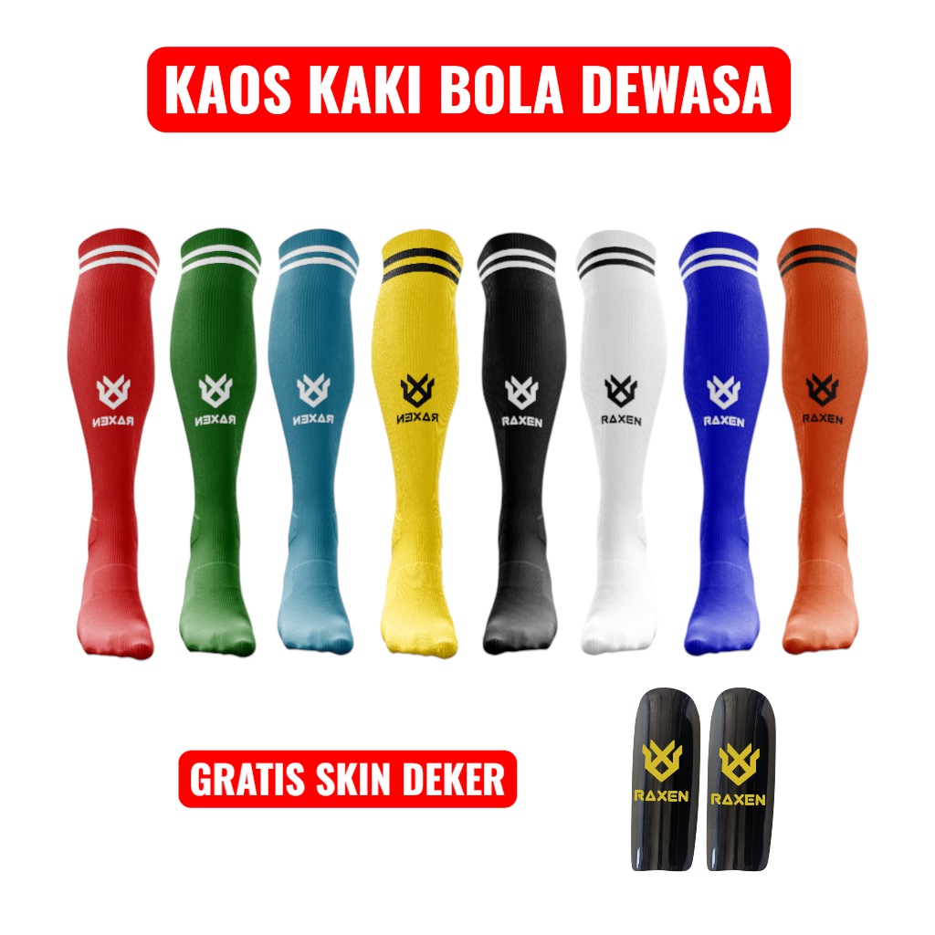 Kaos Kaki Bola Panjang dan Skin Deker Dewasa