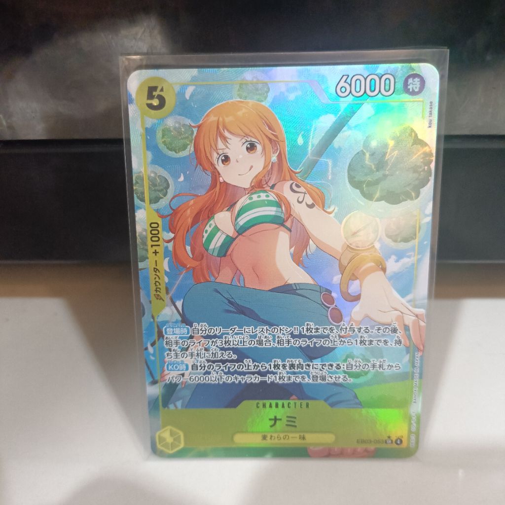 One Piece TCG EB-03 Japan EB03-053 P-SR Nami Parallel Kartu Single Card Games
