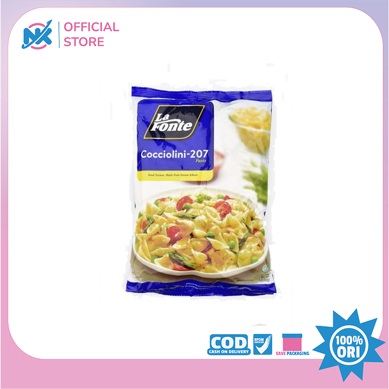 PASTA MAKARONI INSTAN MACARONI SHELLS LA FONTE COCCIOLINI-207 500 GR