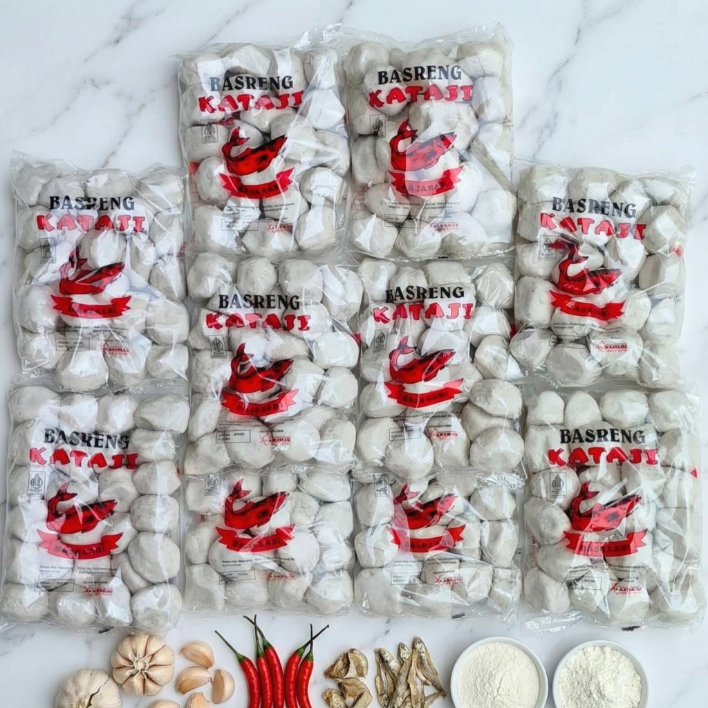 Basreng Mentah 1 Ball (10 Pack) KATAJI Fresh Gurih Harga Pabrik Untung Besar Buat Jualan