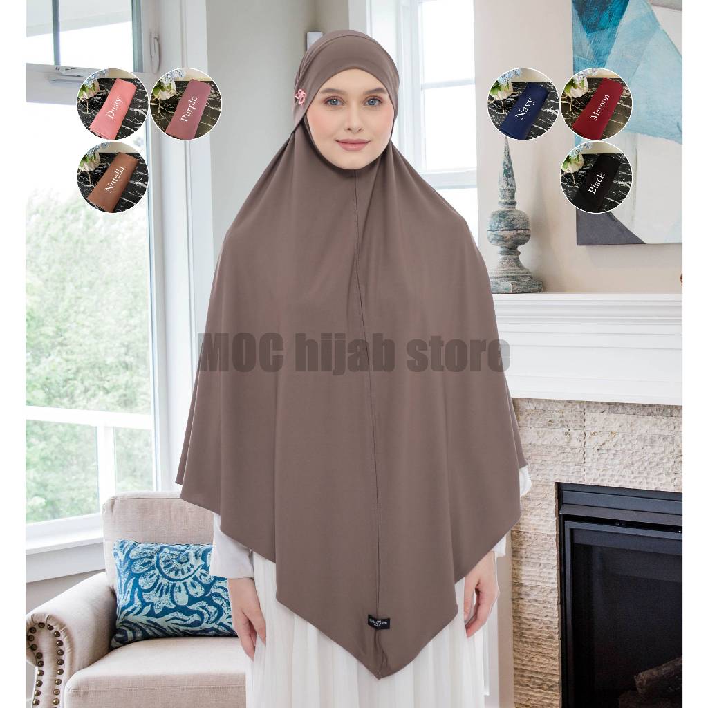 JILBAB KHIMAR FRENCH INSTAN BERGO SYARI JUMBO HIJAB TALI NON PAD PANJANG GEBLUS