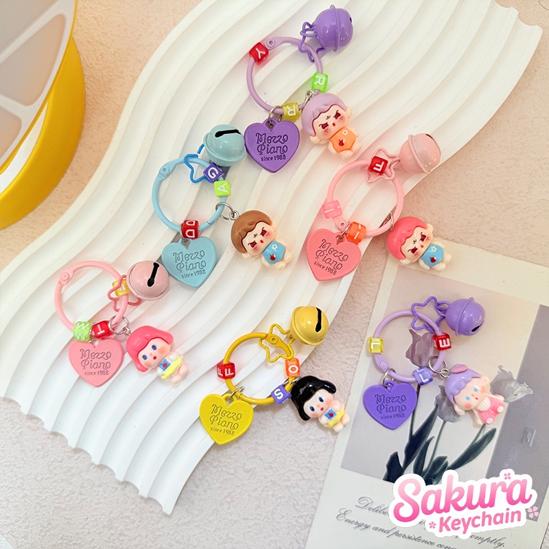 Gantungan Kunci Manik-Manik Lucu Charm Kecil Gantungan HP Hadiah Kecil Aksesoris DIY Gantungan Tas