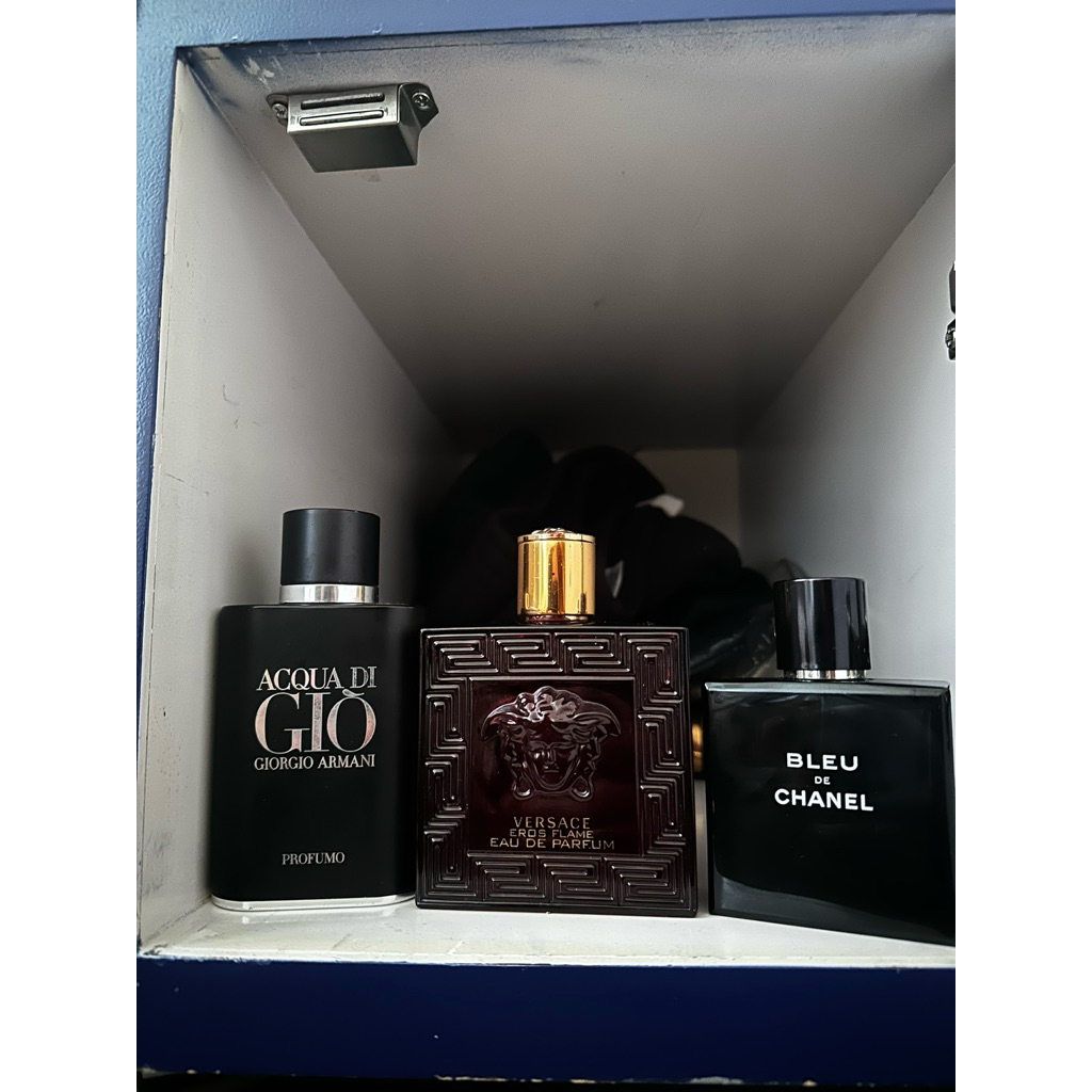 botol parfum kosong bleu de chanel,versace eros flme,acquadigio