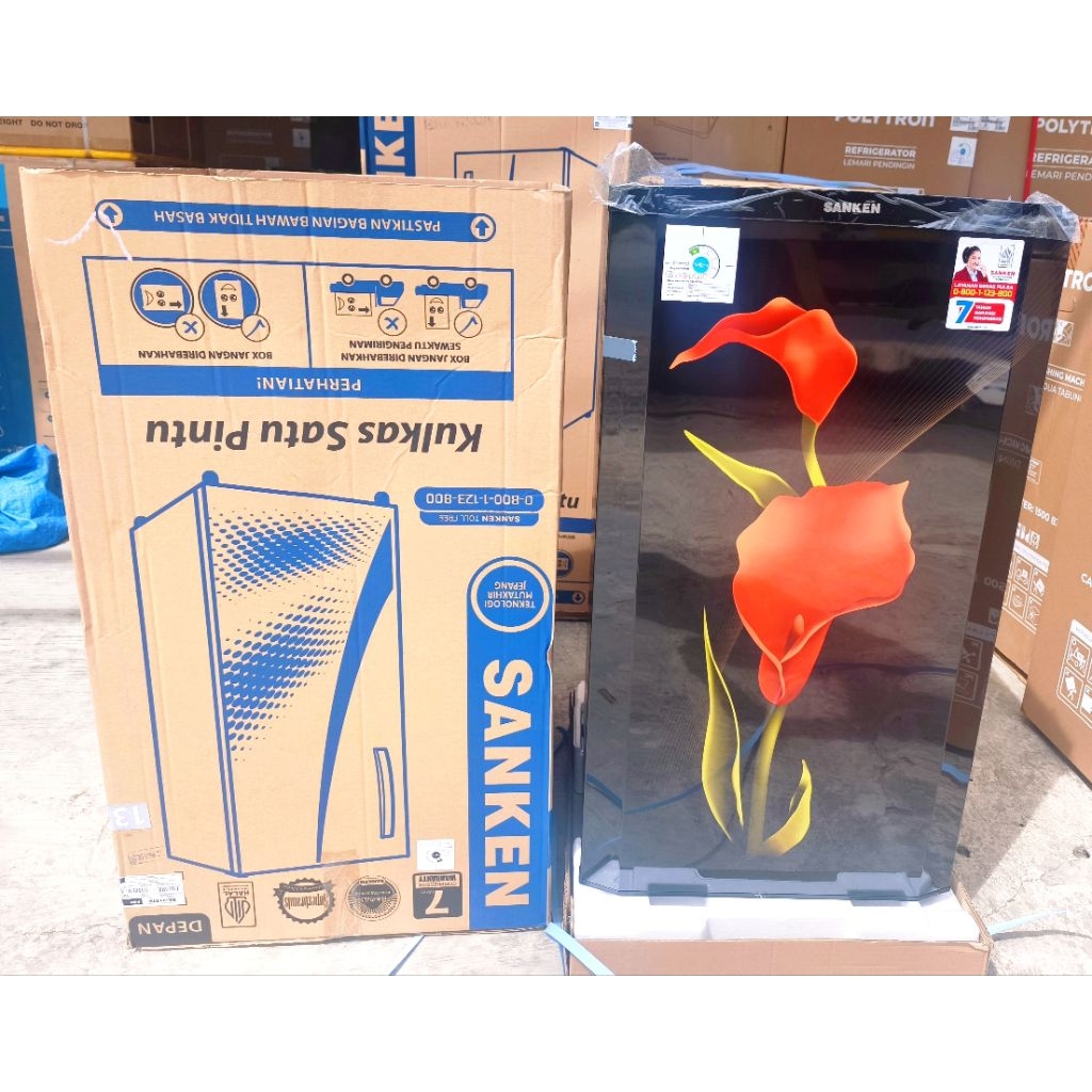 kulkas Sanken 1 pintu/kulkas Sanken SK-V167P