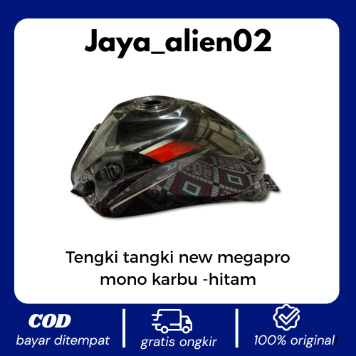 Tengki tangki new megapro mono karbu no bocor no tambalan cat repain original -hitam