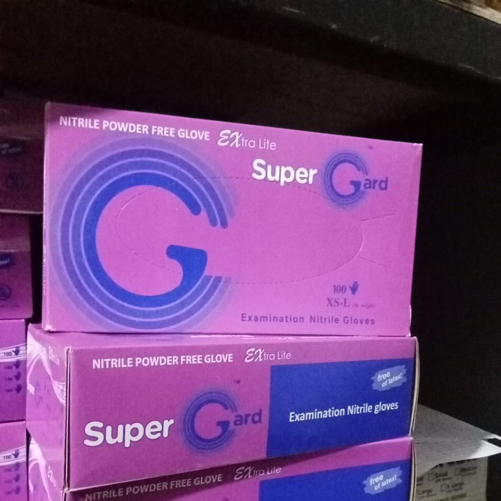 Jual Sarung Tangan Nitril Supergard Powder Free Size S (Ungu)