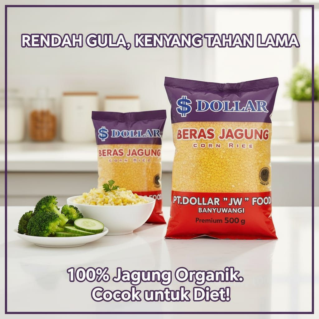 1KG Beras Jagung Rendah Gula Rendah Kalori Cocok Untuk Diet