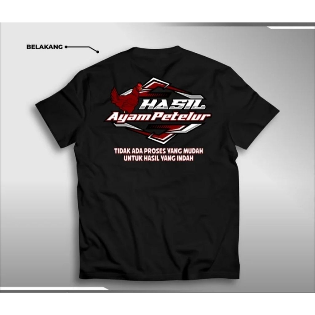 Kaos T shirt hasil ayam petelur