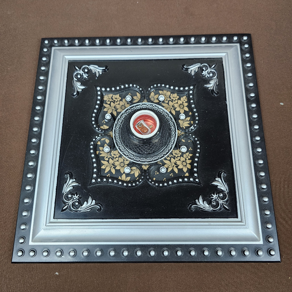 VICON FITING Hias Besar Bintang Ornamen Plafon PVC 30cm/Fitting Lampu Ornamen Plafon PVC Elegan