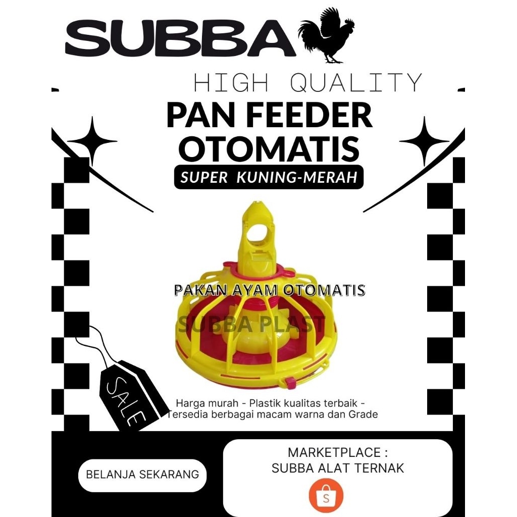 PAN FEEDER OTOMATIS - Tempat pakan ayam otimatis