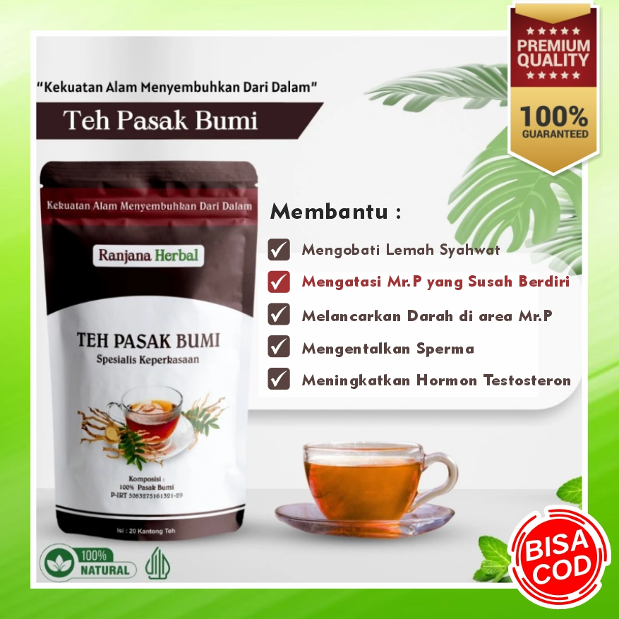 TEH PASAK BUMI / TEH HERBAL PASAK BUMI TEH CELUP by Ranjana Herbal Spesialis Stamina dan Vitallitas 