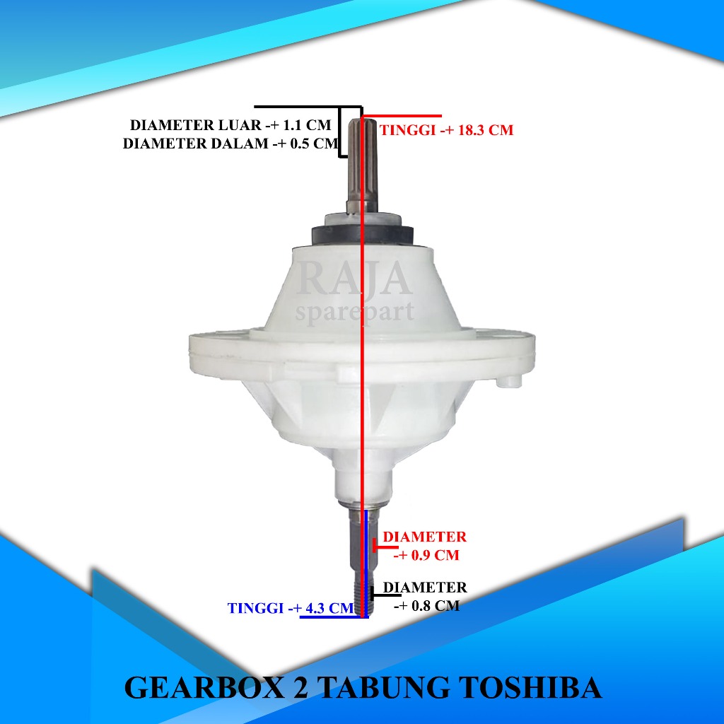 GTS GEARBOX MESIN CUCI 2 TABUNG TOSHIBA