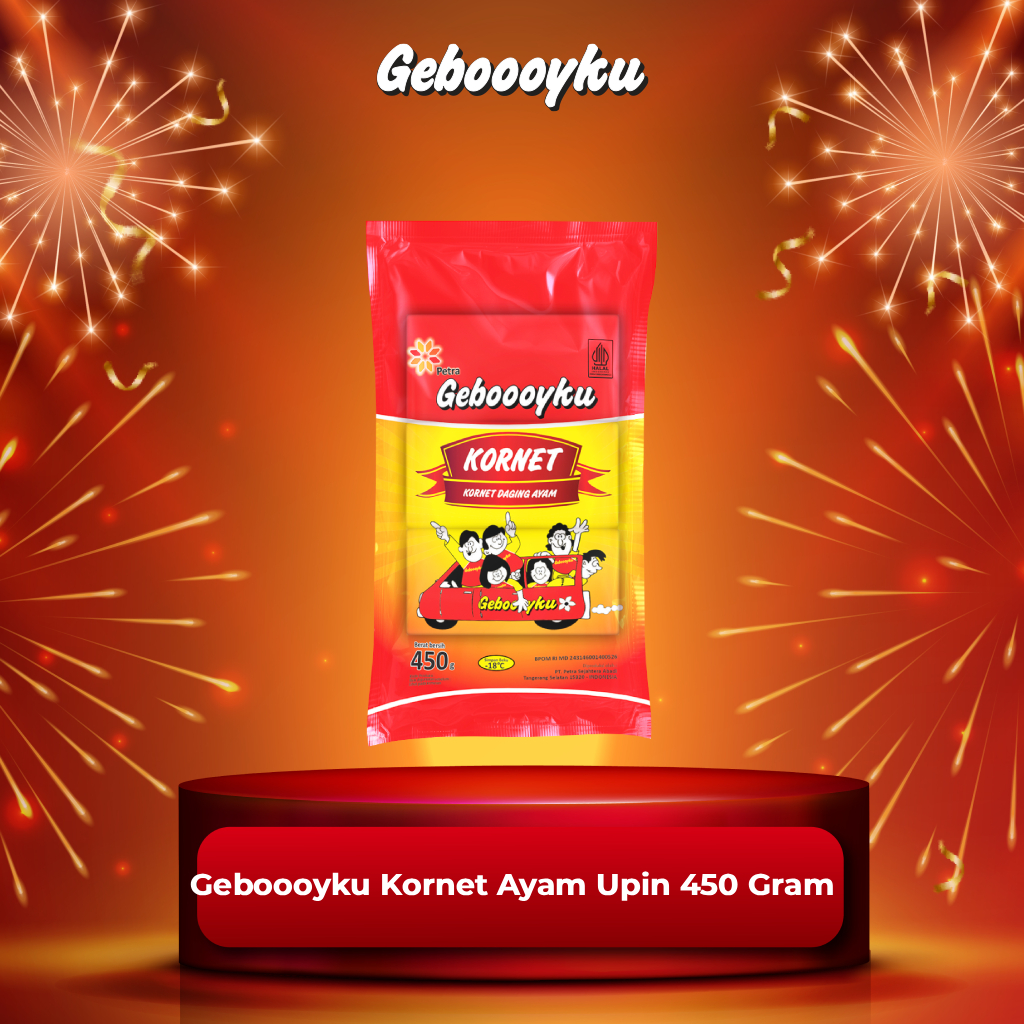Geboooyku Kornet Upin Kotak 450 Gram Isi 22 Pcs