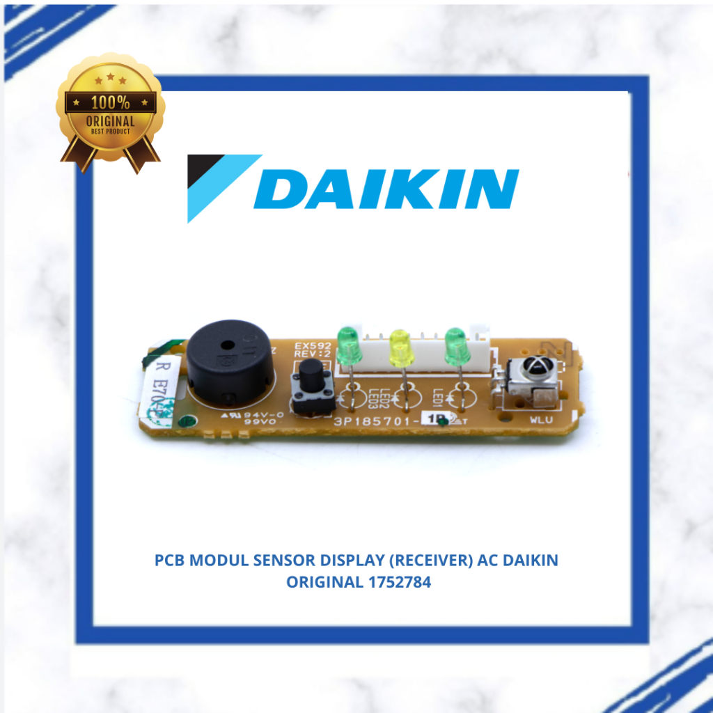 PCB RECEIVER/SENSOR REMOTE AC DAIKIN FTKM25SVM4 / FTKM25TVM4 ORIGINAL 1752784