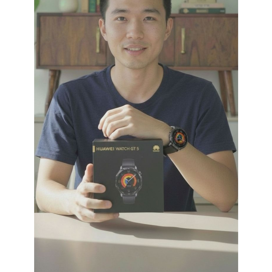 Huawei Watch GT 5 Black 46mm Fullset Garansi Resmi 1 Tahun