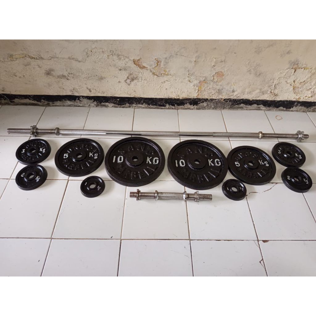 custom barbel set bekas