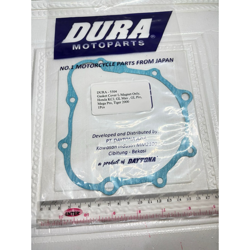 dura gasket cover l kcj glmax glpro megapro tiger 2000 5504 perpak magnit dura by daytona