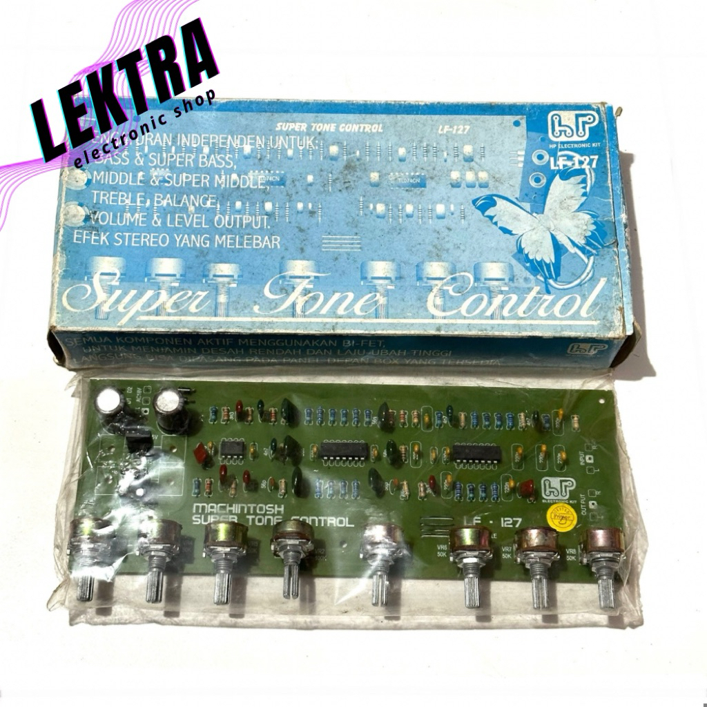 Kit LF-127 Super Tone Control Primer Super Bass Middle Treble Balance Volume Level Output Stereo