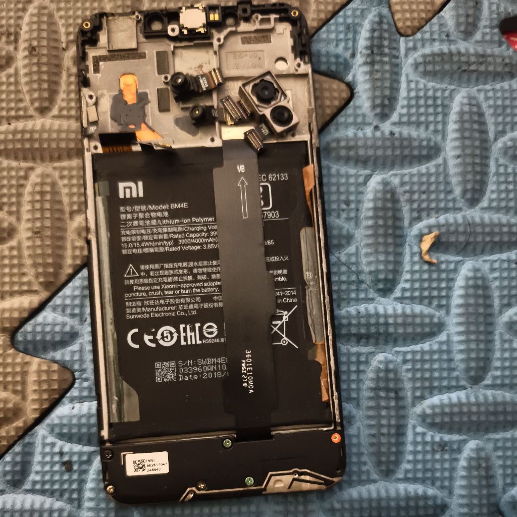part pocophone F1 ory copotan, kamera depan belakang konektor cas