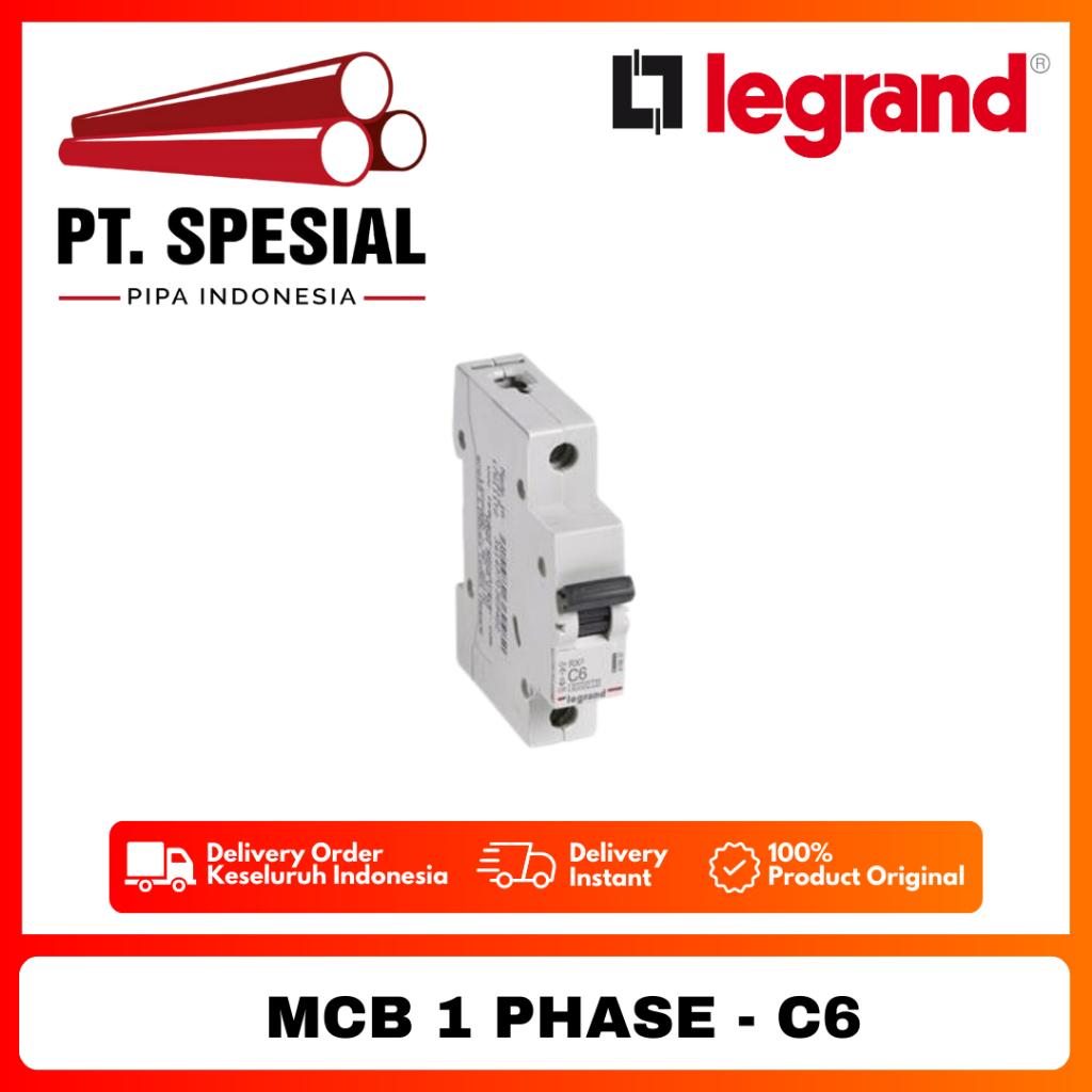 RXE SEA MCB LISTRIK 1P C6-C25 6000A LEGRAND - 08