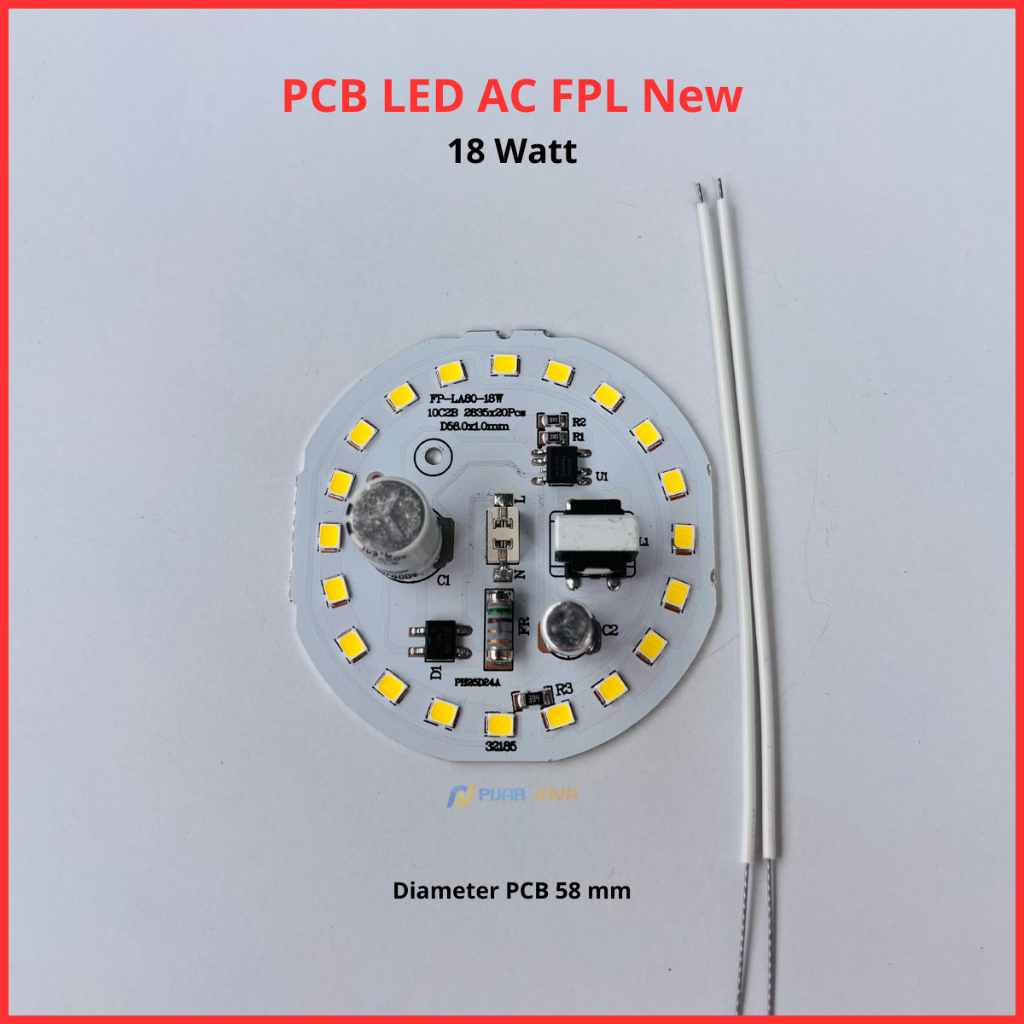 PCB Led AC FPL New 18 watt Mesin Lampu Led 18W Modul Lampu LED 18watt